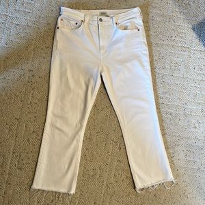 Citizens of Humanity Isola cropped white jean size 29.